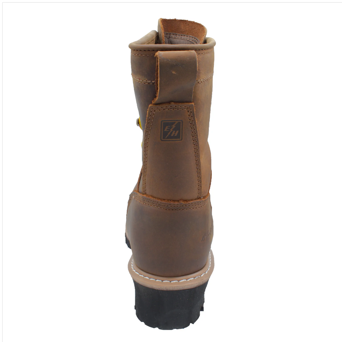 1020- Men's 8" Safety Toe Waterproof Brown Logger - 1020