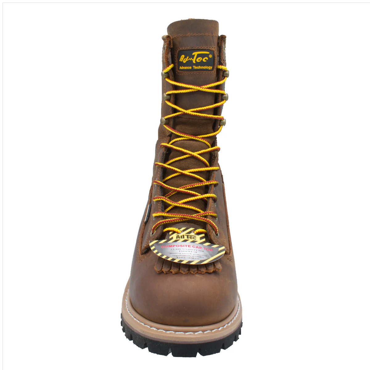 1020- Men's 8" Safety Toe Waterproof Brown Logger - 1020