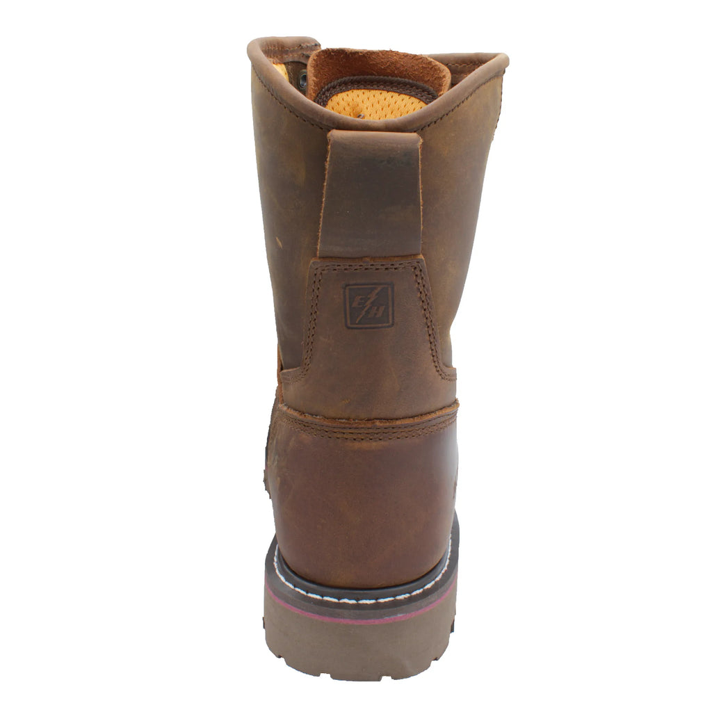 1021- Men's 8" Crazy Horse Composite Toe Waterproof Super Logger - 1021