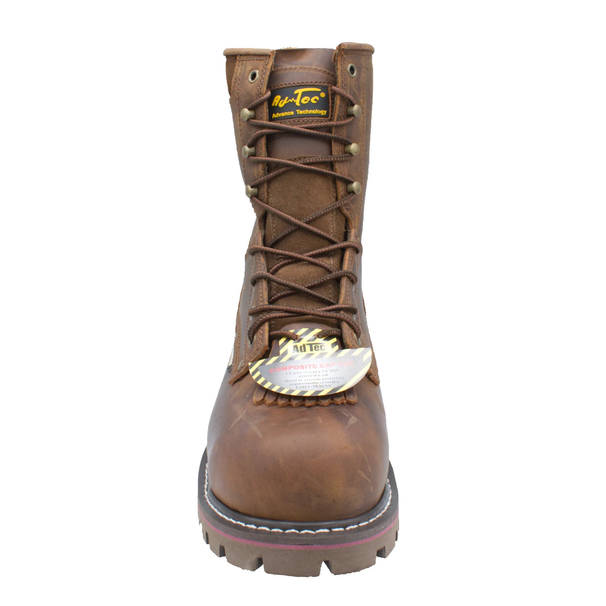 1021- Men's 8" Crazy Horse Composite Toe Waterproof Super Logger - 1021