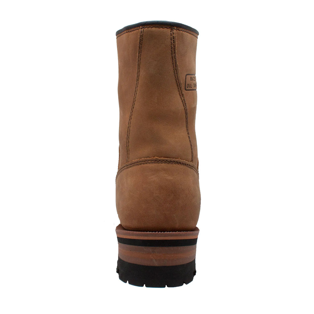 1740- Logger: Men's 9" Work Boot- brown [steel toe]