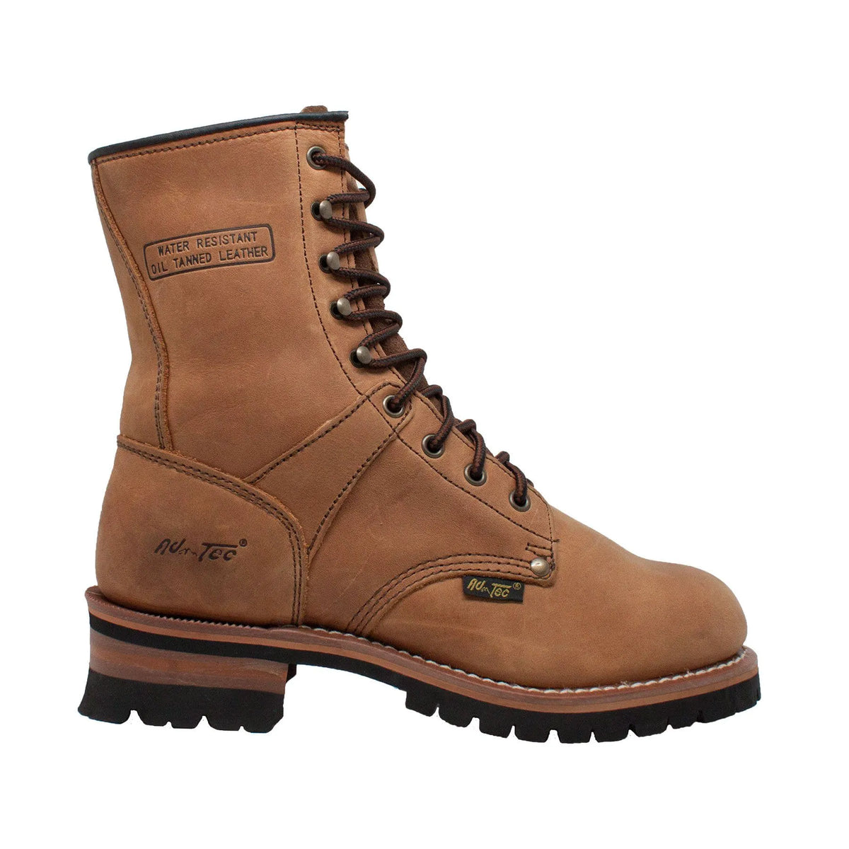 1427- Logger: Men's 9" Work Boot- Brown [Soft toe]
