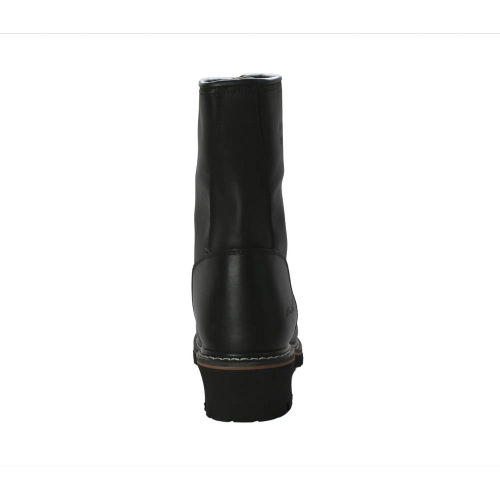 Men's 9" Black Lace Waterproof Steel Toe Logger - 1428WP-BK