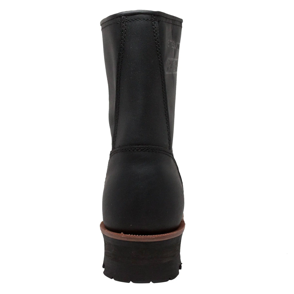 1428WP- Logger: Men's 9" Work boot- Black [steel toe, wp]