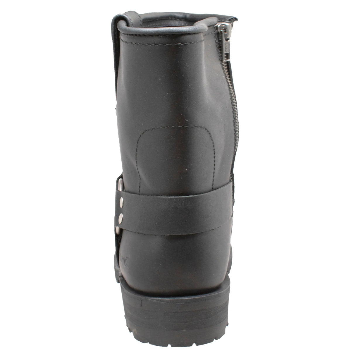 1436: Men's 7" Men's Biker Harness Boot - Black [soft toe]