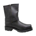 1436: Men's 7" Men's Biker Harness Boot - Black [soft toe]