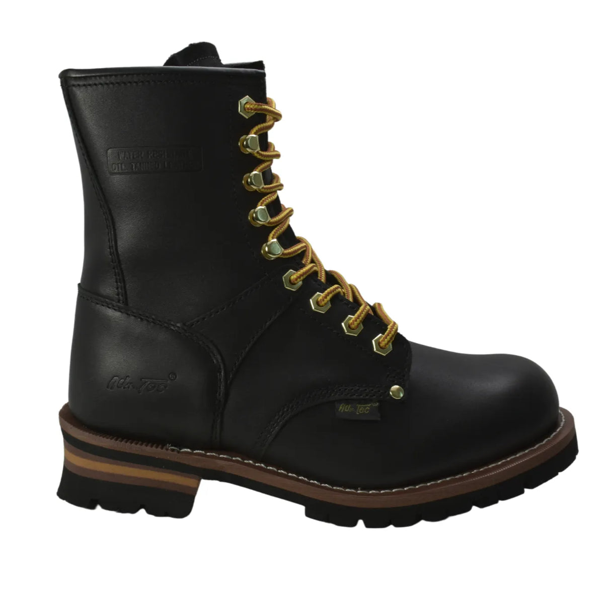 1439- Logger: Men's 9" Work boot- black [soft toe]