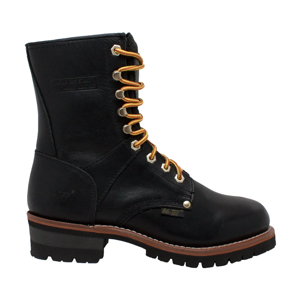 1428- Logger: Men's 9" work boot- Black [Steel Toe]