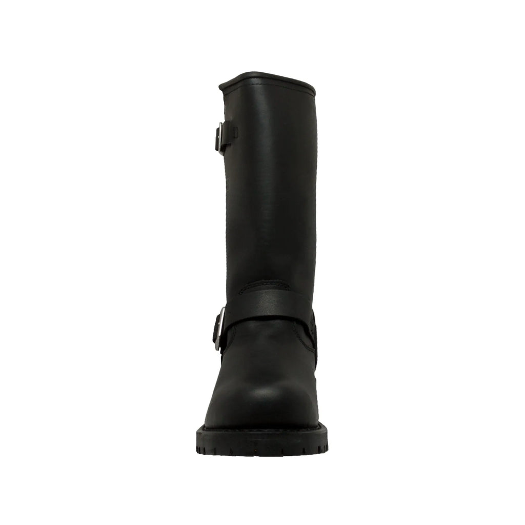 1440- Deluxe: Men's 11" Engineer Boot- Black [Soft toe]