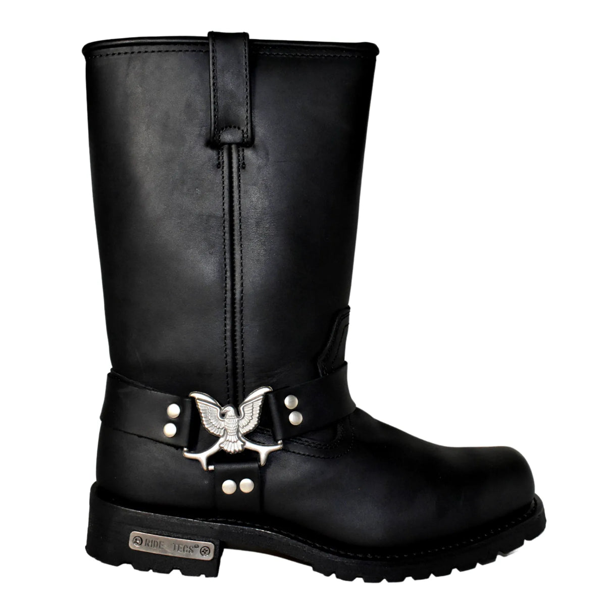 1442Zipper: Men's 13" Side Zipper Boot Black
