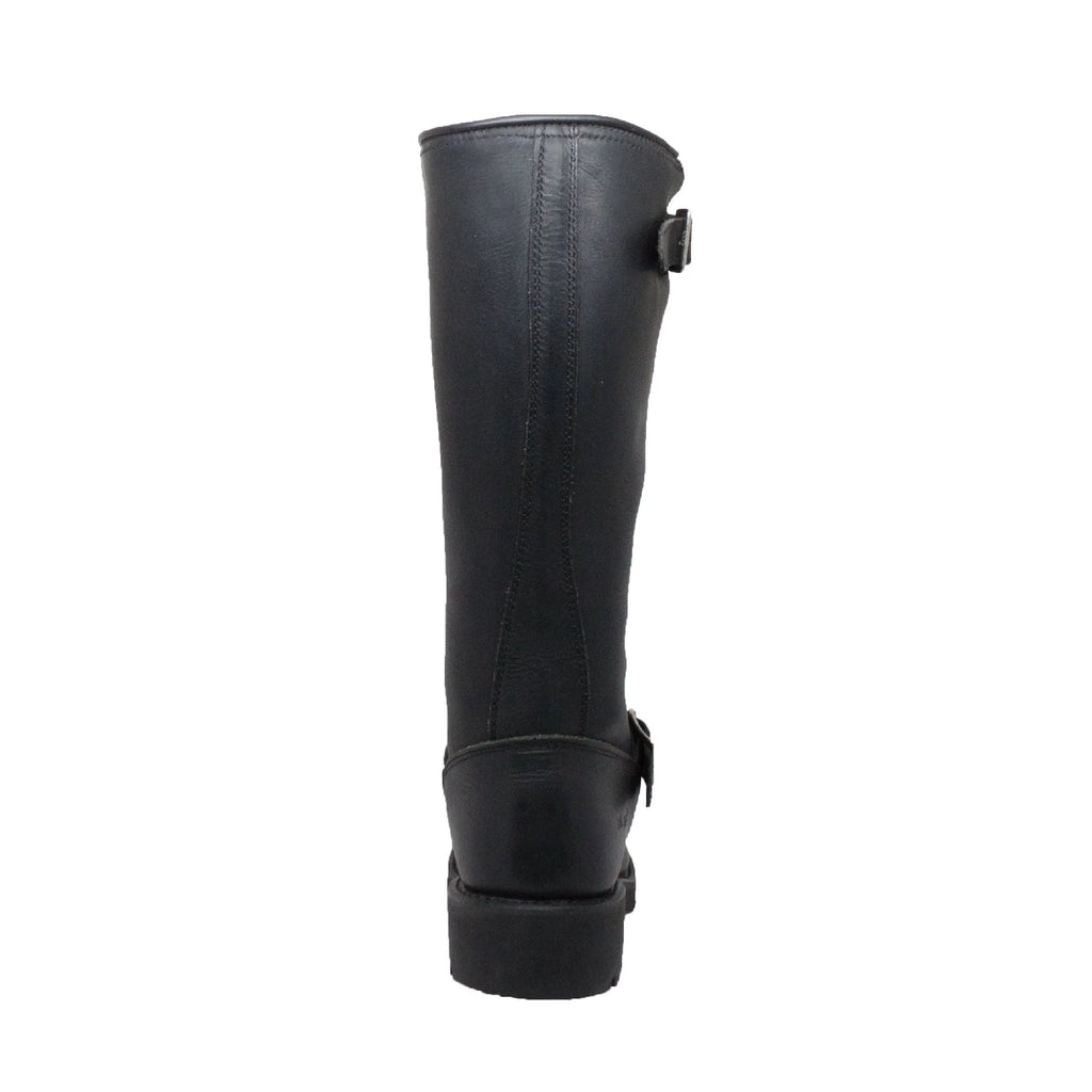 1443: Men's 16" Engineer Biker Boot- Black [Soft Toe]
