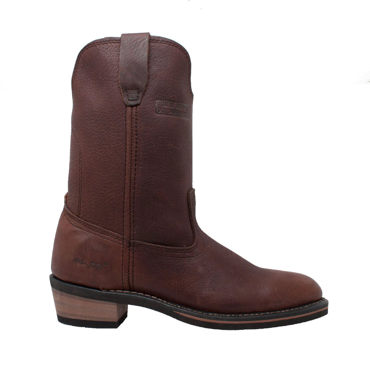 1552- Wellington- Men's 12" work boot- burgundy [soft toe]