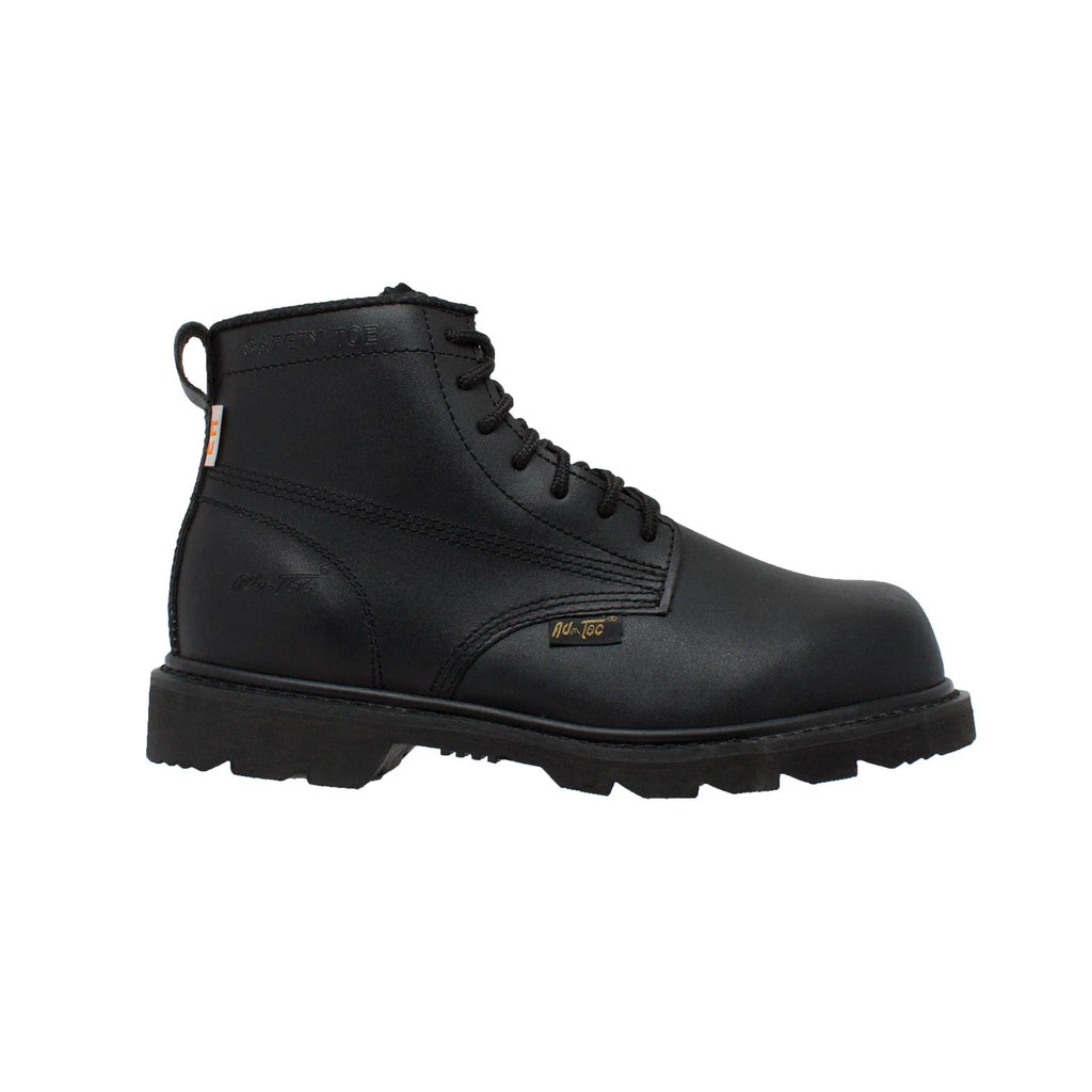 1587- Men's 6" work boot- Black [Comp Toe]