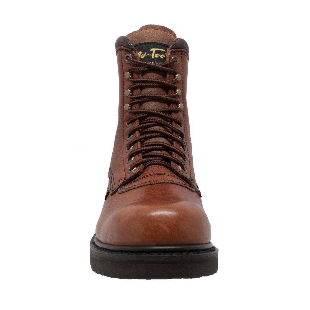 1623- Men's 8" Work Boot- brown [soft toe]