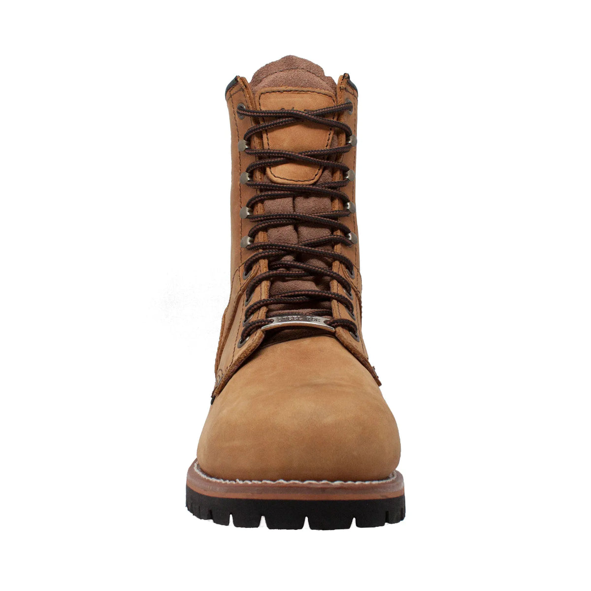 1740WP- logger: Men's 9"work boot- brown [steel toe, wp]