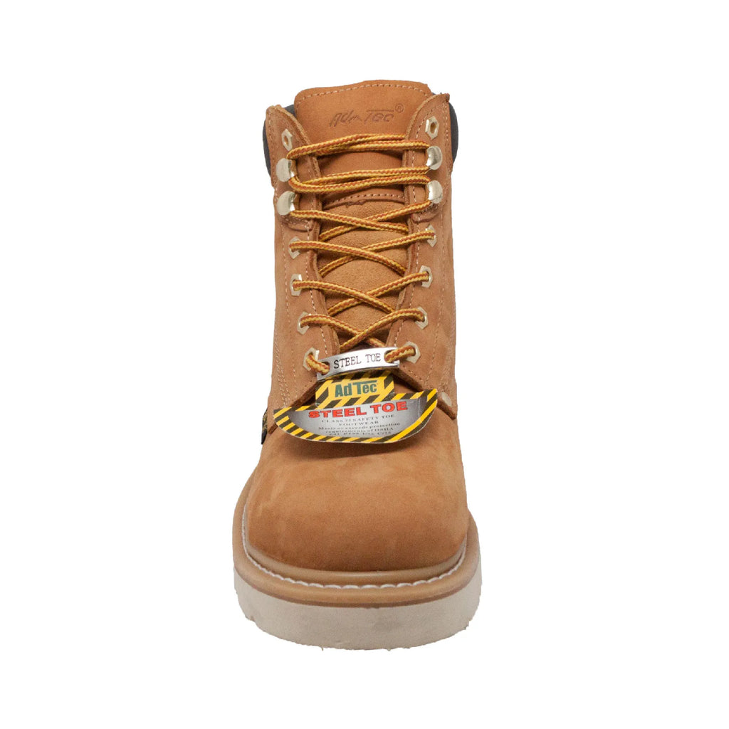 1982: Men's 6" work boot- Tan [steel toe]