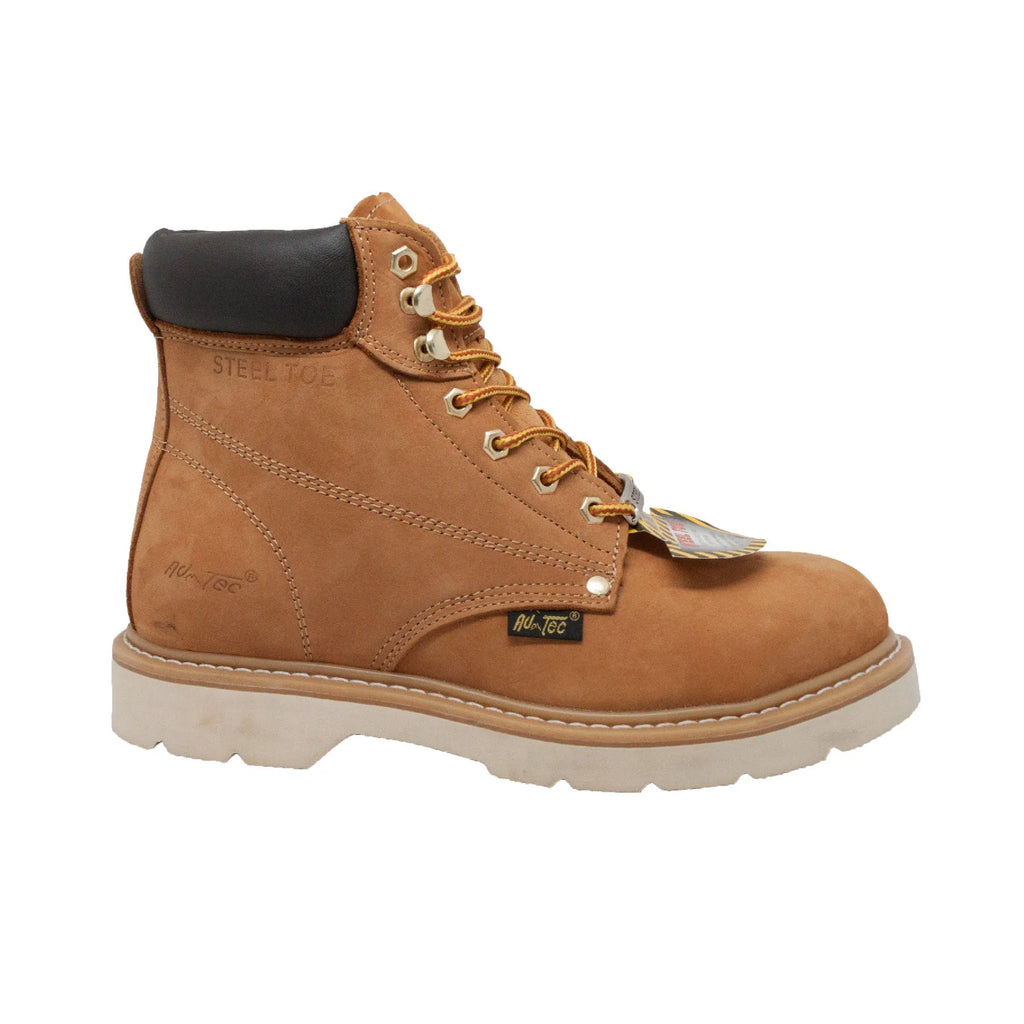 1982: Men's 6" work boot- Tan [steel toe]