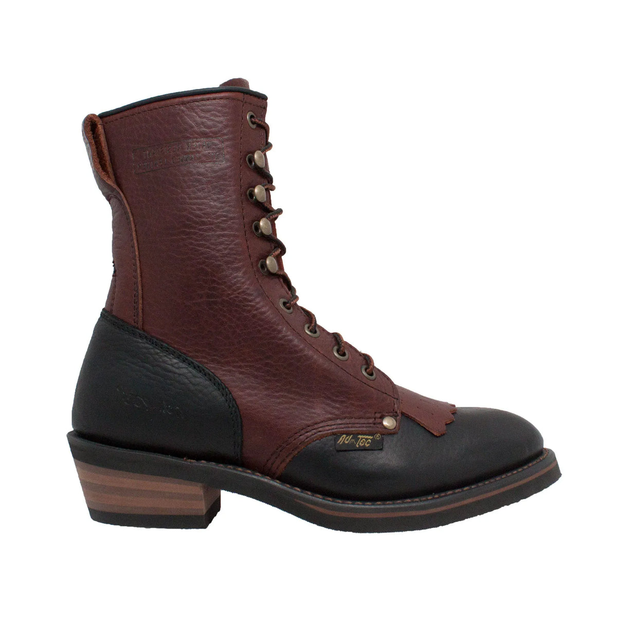 2179: Women's 8" Packer - black/burgundy [soft toe]