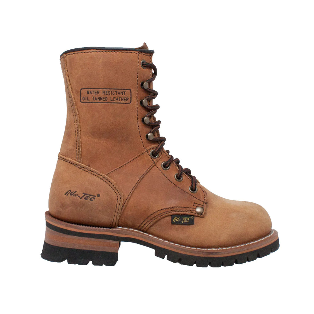 2427- Logger: Women's 9" Work boot- brown [soft toe]