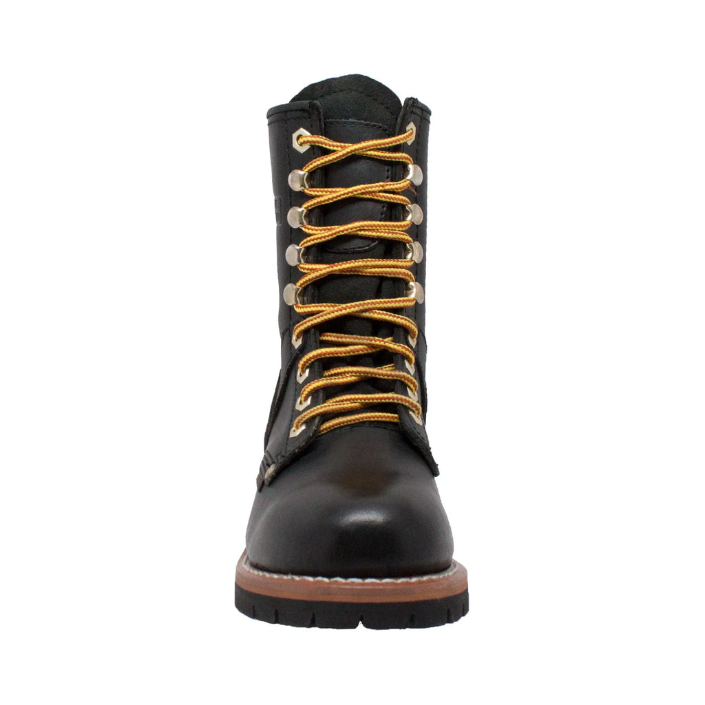 2439- Logger: Women's 9" Work Boot- Black [soft toe]