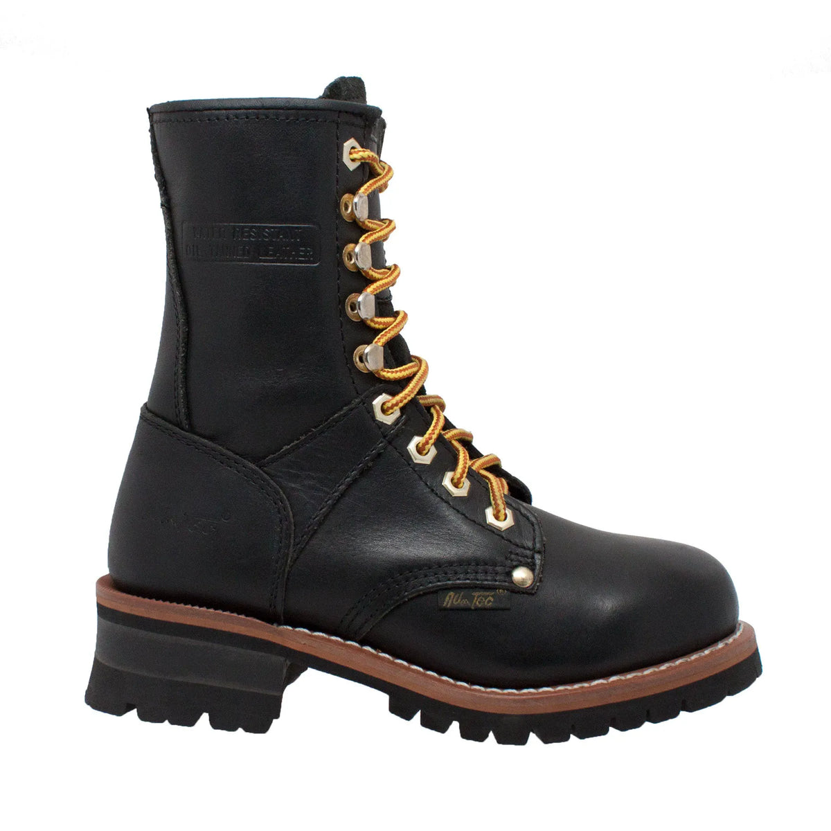 2439- Logger: Women's 9" Work Boot- Black [soft toe]