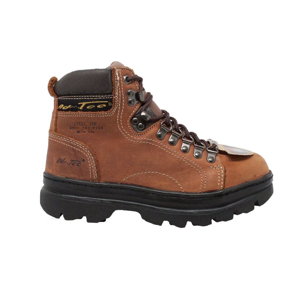 2977: Women's 6" Work Boot- Brown [Steel Toe]