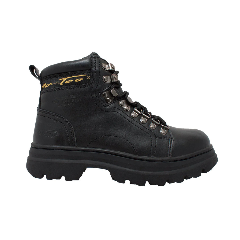 2980: Women's 6" Work Boot- Black - [steel toe]