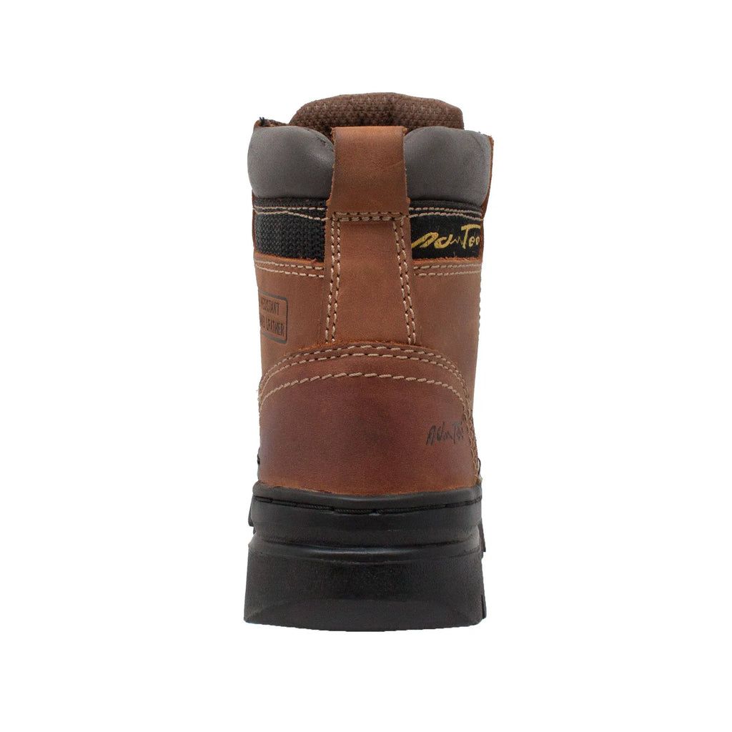 2987: Women's 6" work Boot- Brown [soft toe]