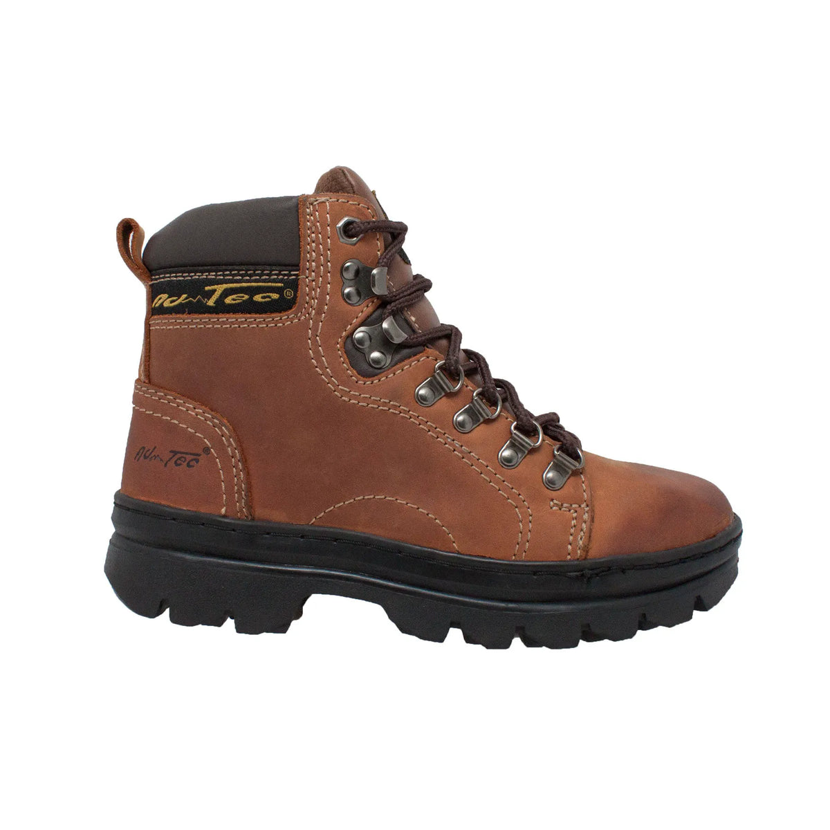 2987: Women's 6" work Boot- Brown [soft toe]
