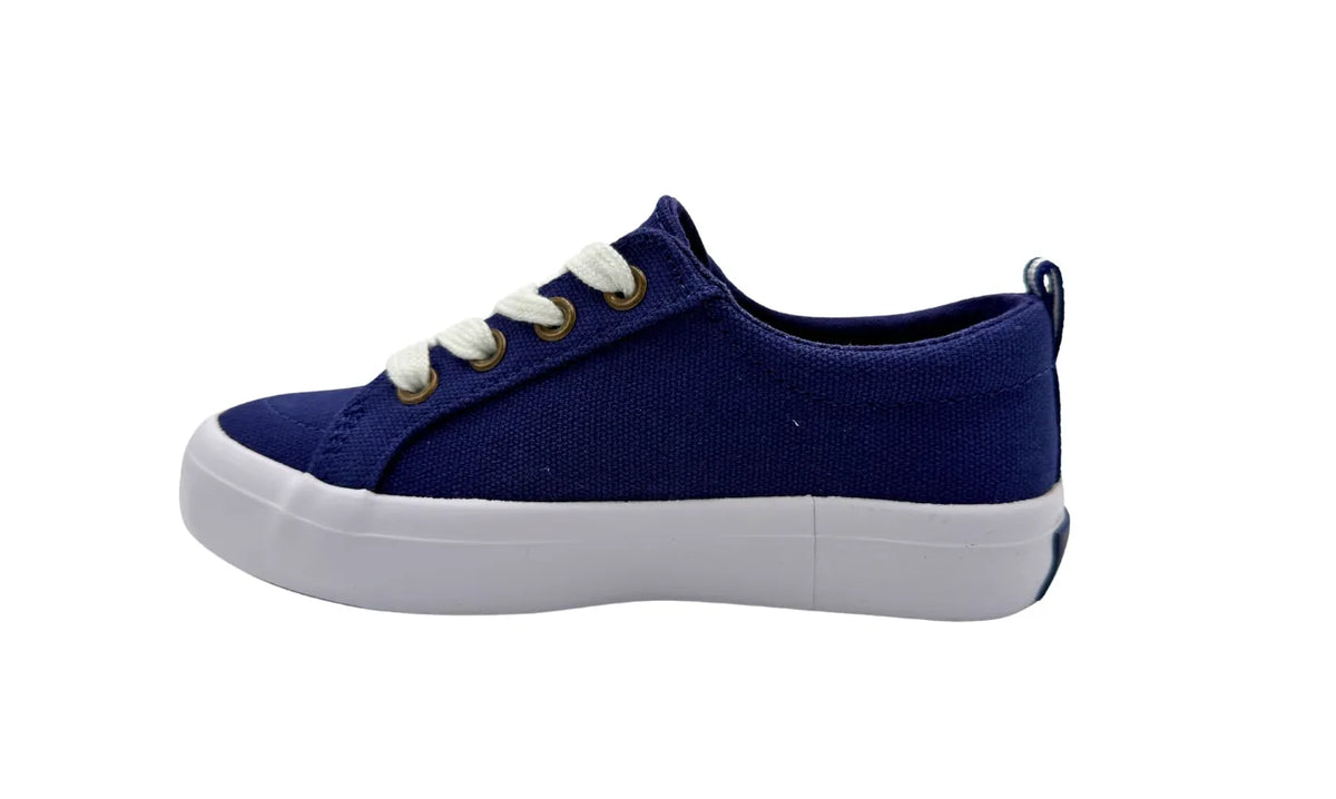 6772NV- TECS: Kids Canvas Sneakers (slip-on)