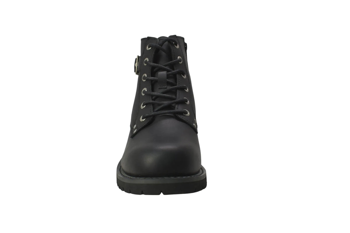 8647L- Women's 7" Biker Boot Black