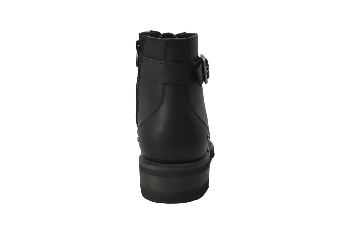 8647L- Women's 7" Biker Boot Black