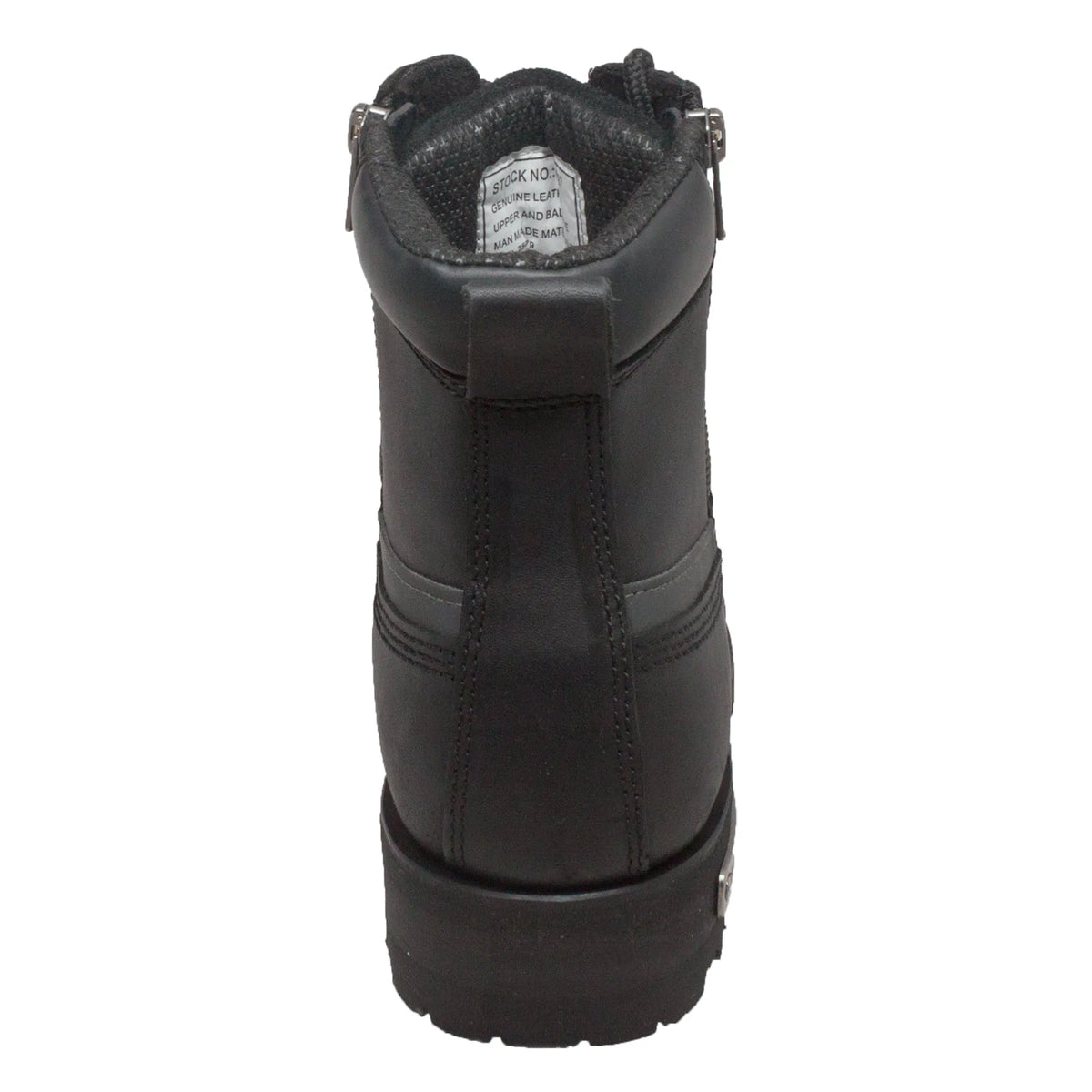 8787: Women's 6' Reflective Double Zipper Biker Boot