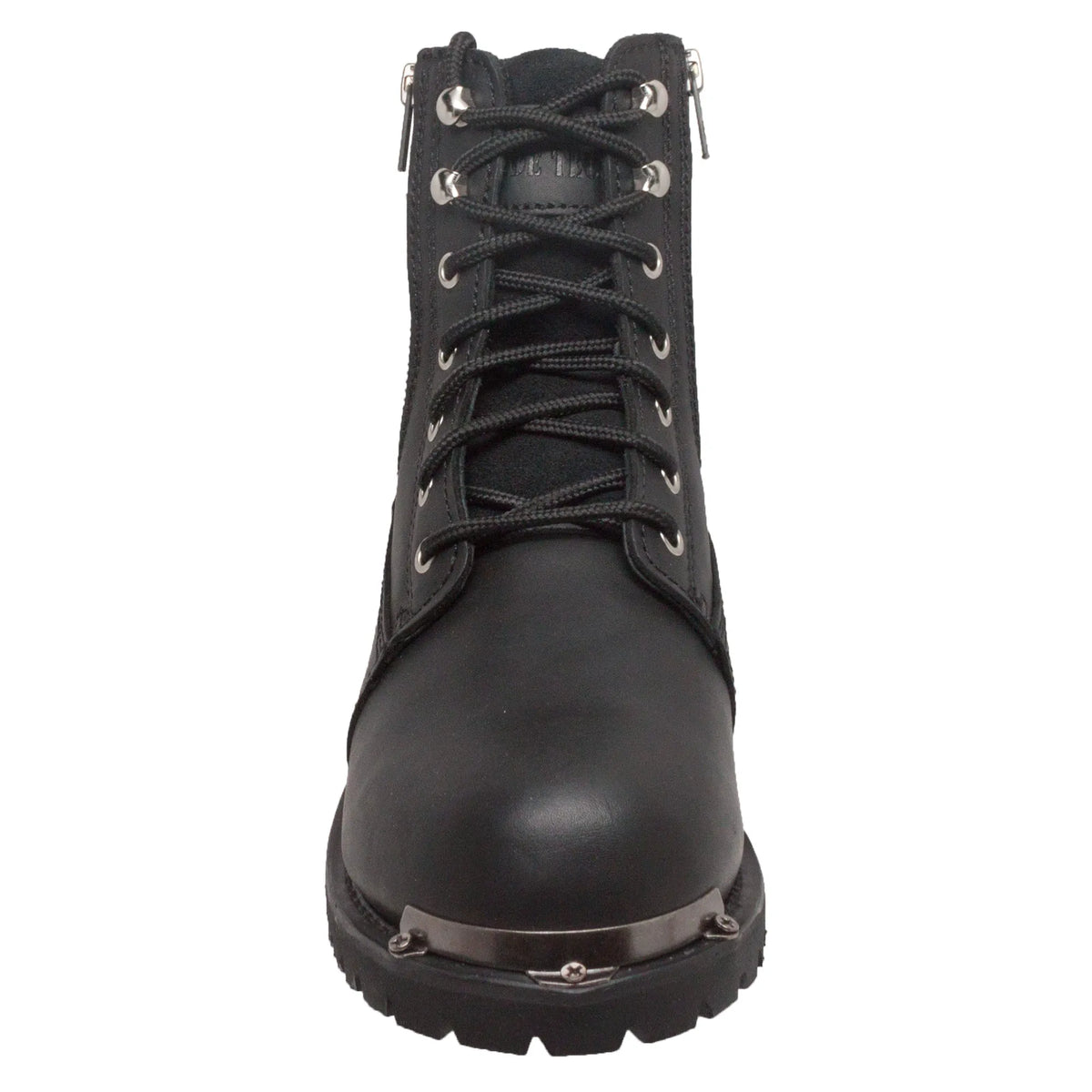 8787: Women's 6' Reflective Double Zipper Biker Boot