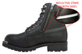 8787: Women's 6' Reflective Double Zipper Biker Boot