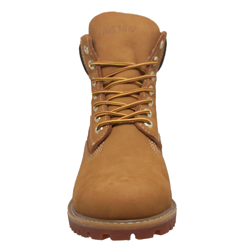 Women's 6" Waterproof Steel Toe Work Boot Tan - 8803