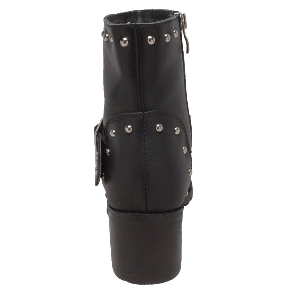8811L: Women's 6" Biker Boot- Black [soft toe]