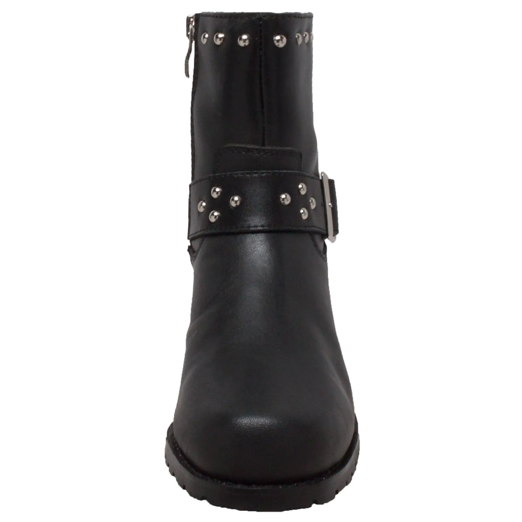 8811L: Women's 6" Biker Boot- Black [soft toe]