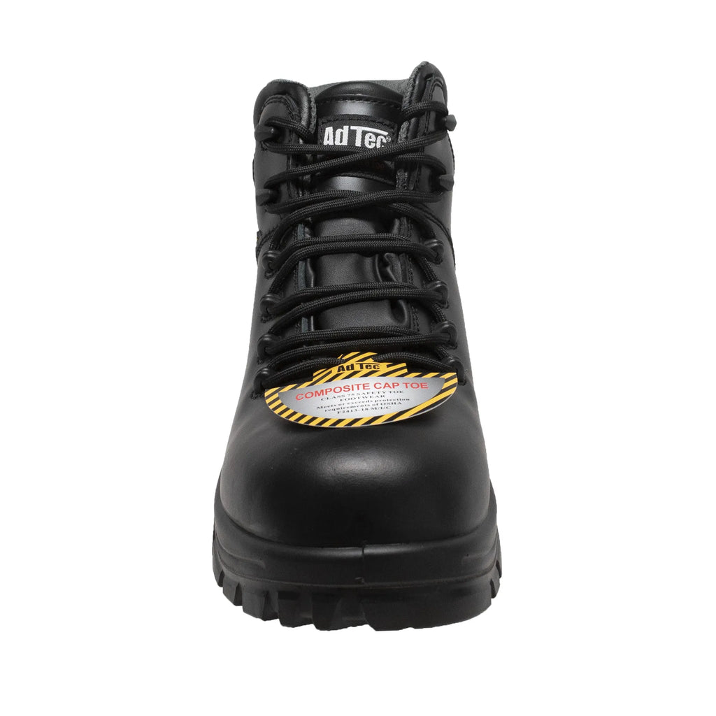 Women's 6" Waterproof Composite Safety Toe Work Boot - 8903-BK