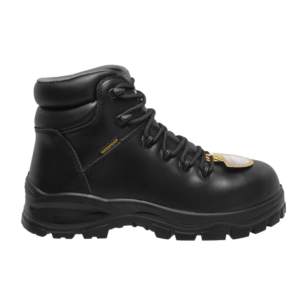 Women's 6" Waterproof Composite Safety Toe Work Boot - 8903-BK