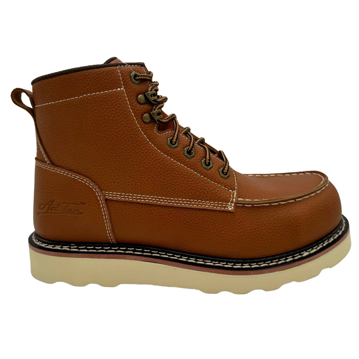 9257- Rancho: Men's 6" Moc Toe: Saddle Tan- [COMP TOE, EH, SRO]