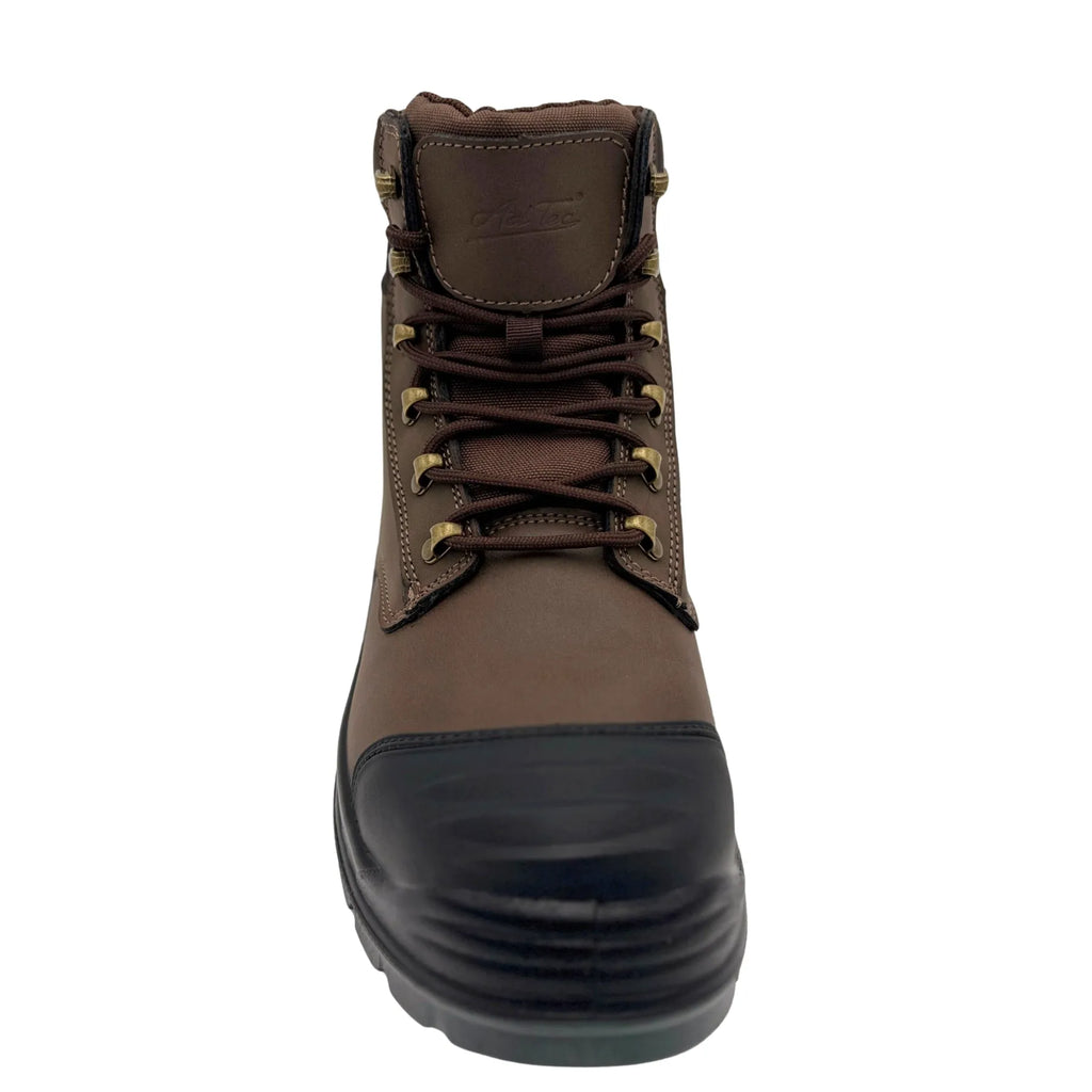9278- Utility: Men's 6" work boot: Brown [Steel Toe]