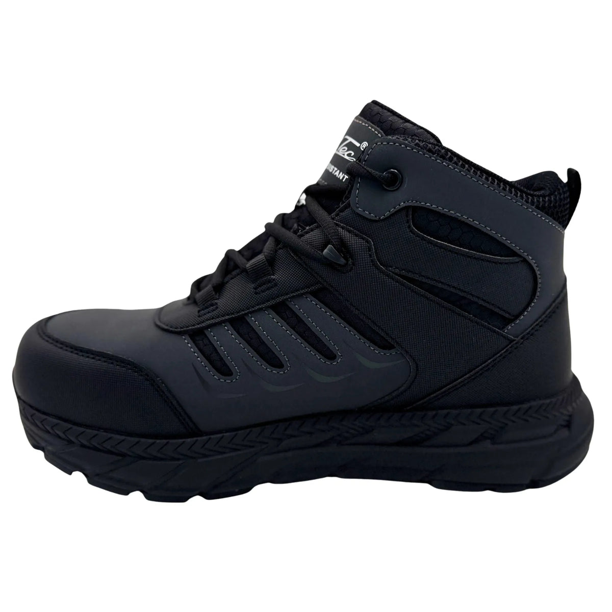 9261PR- Ultralight ESD: Men's 6" work boot: Black/Dark Grey [Nano safety toe, wp, pr, sro, ESD]