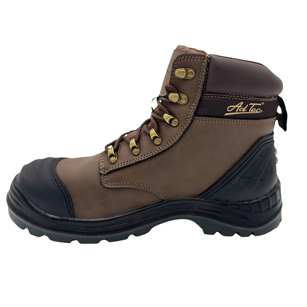 9278- Utility: Men's 6" work boot: Brown [Steel Toe]