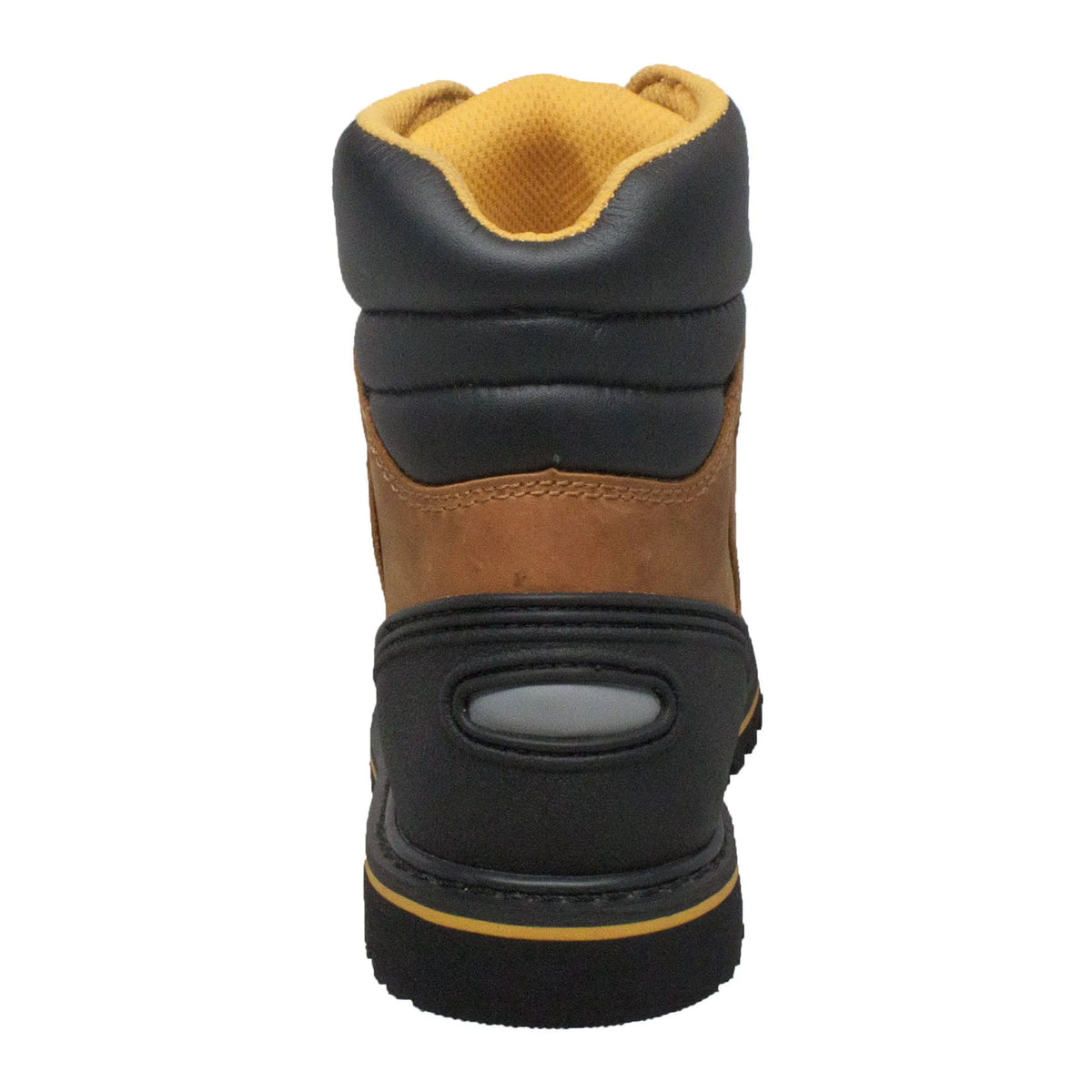 9804: Men's 7" work boot- brown [steel toe]