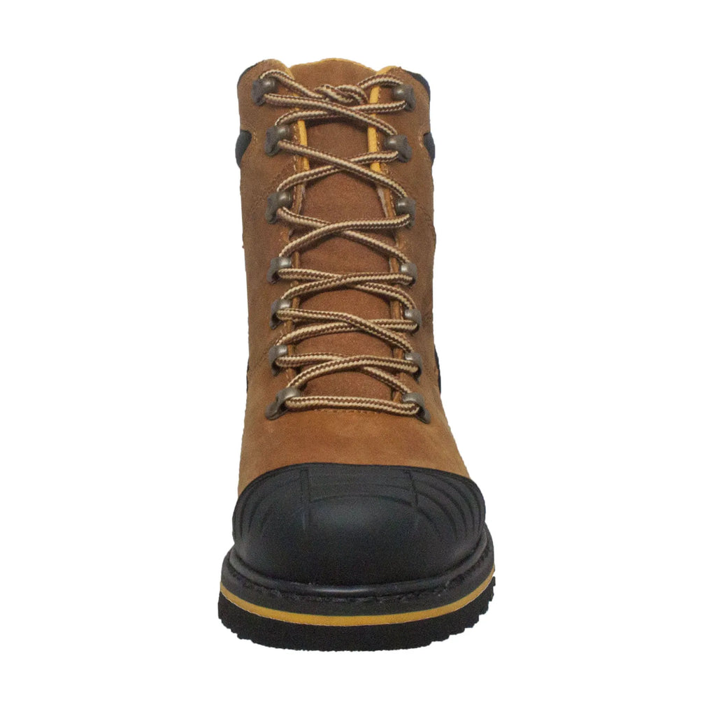 9804: Men's 7" work boot- brown [steel toe]