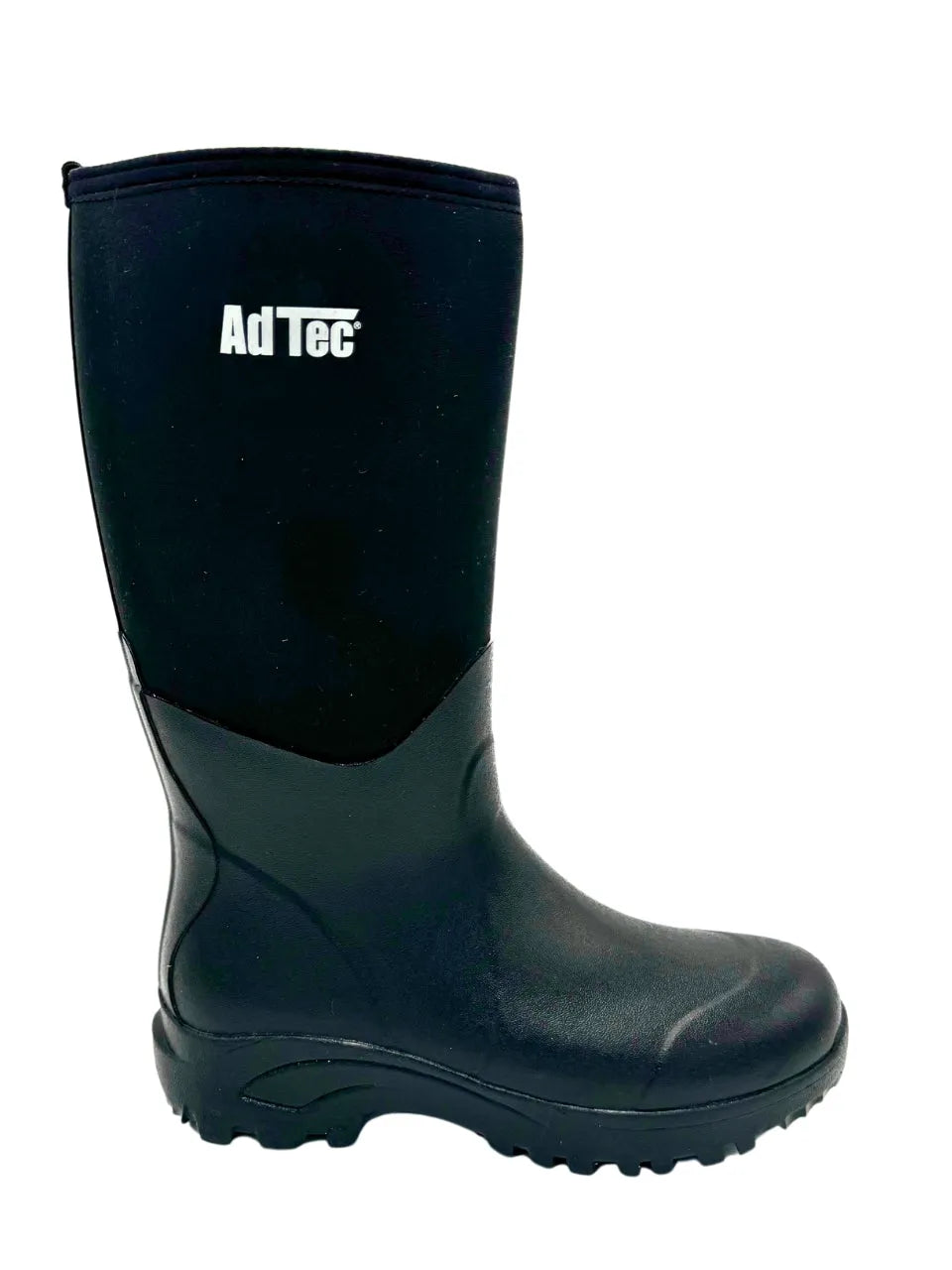 9913SF- Rubber Boots: Men's 14" Neoprene/Rubber Boot- Black [Soft Toe, SR]