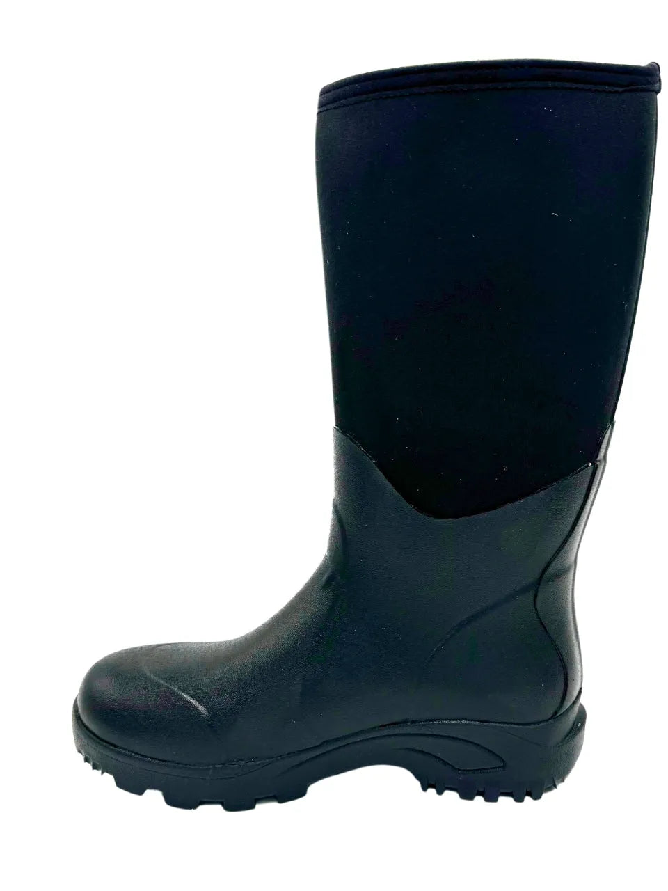 9913SF- Rubber Boots: Men's 14" Neoprene/Rubber Boot- Black [Soft Toe, SR]