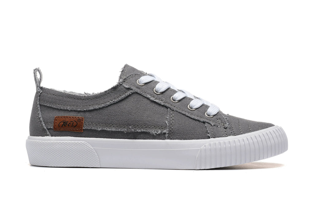 8774GR- TECS: Women Canvas Sneaker (Slip-on)