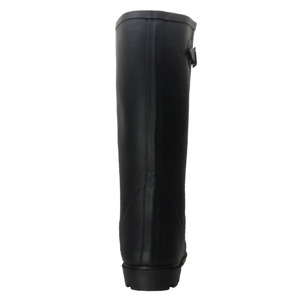 IH1002: Men's Expandable Calf Rubber Boot Black